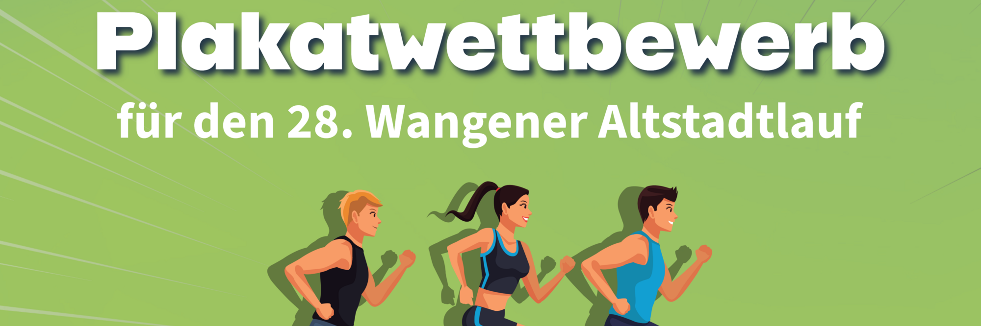 Plakatwettbewerb zum 28. Wangener Altstadtlauf